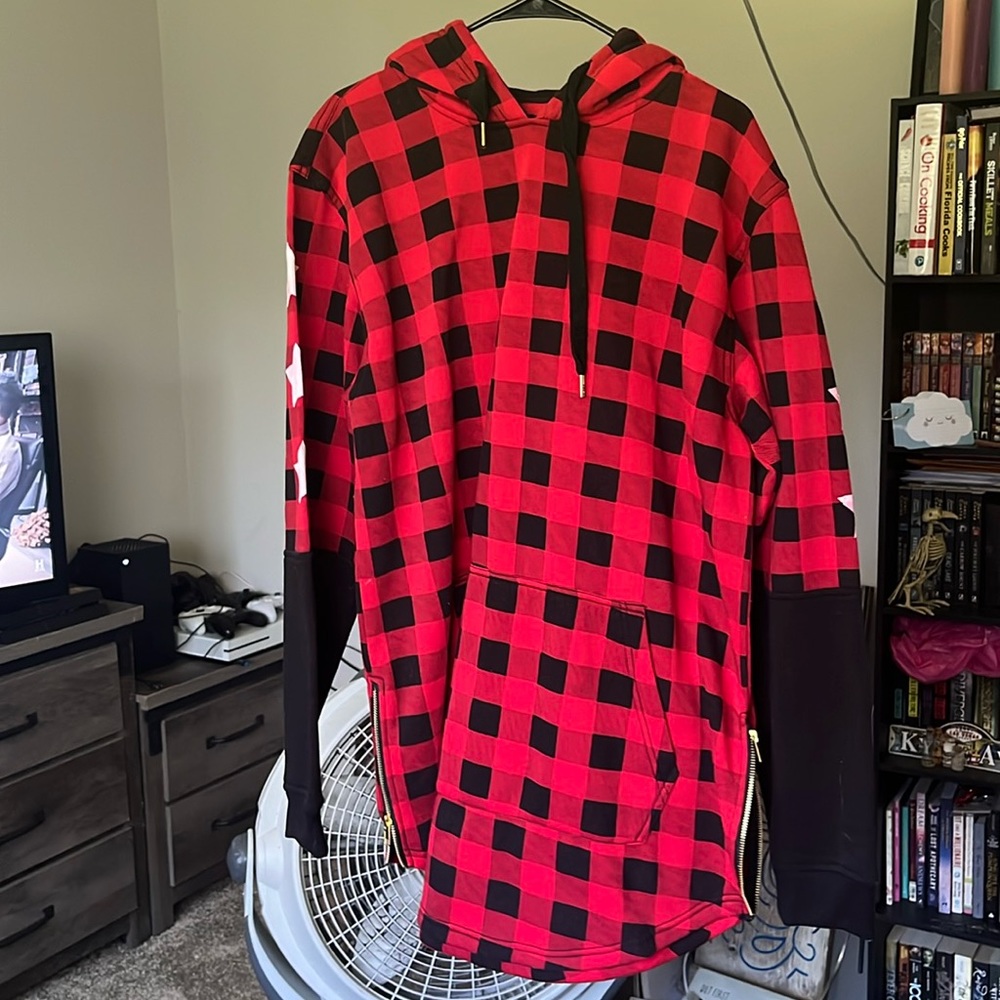 Black and red jacket dress